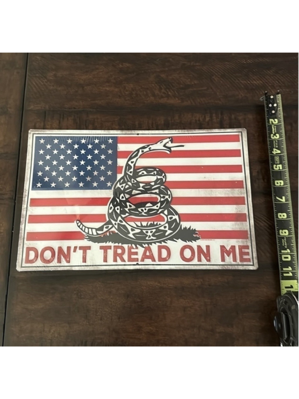 NWT Don’t Tread On Me metal Sign. Open Roads.